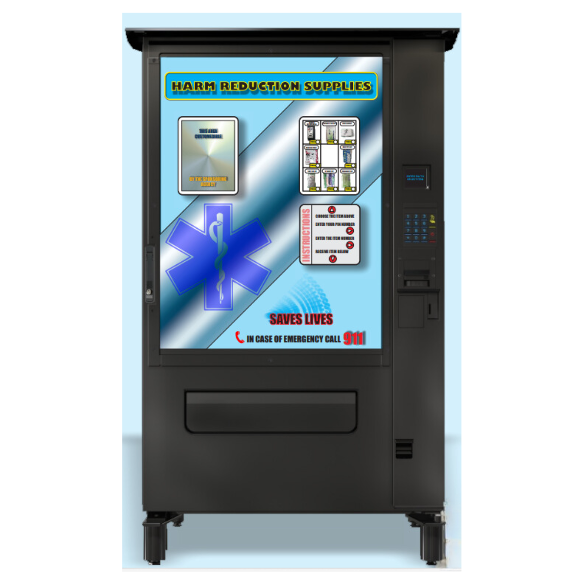 all in one harm reduction vending solution
